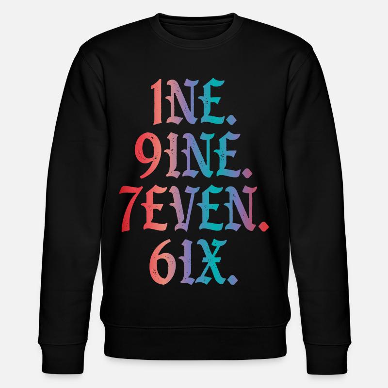 Årgang 1976 - Stanley/Stella økologisk unisex-sweatshirt CHANGER - sort
