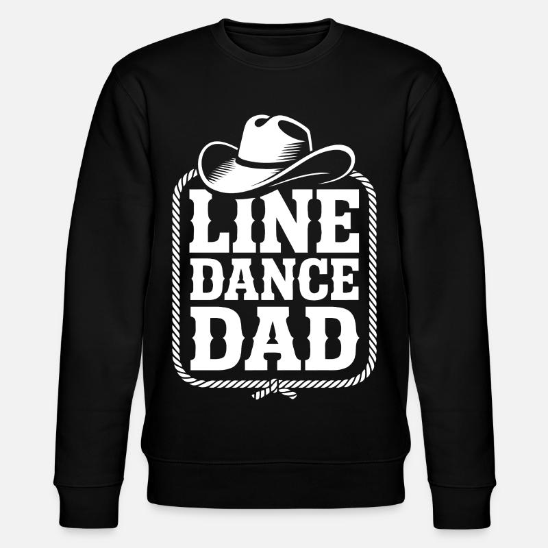 Motif Papa-Cowboy en Line Danse - Sweat bio CHANGER Stanley/Stella Unisexe - noir