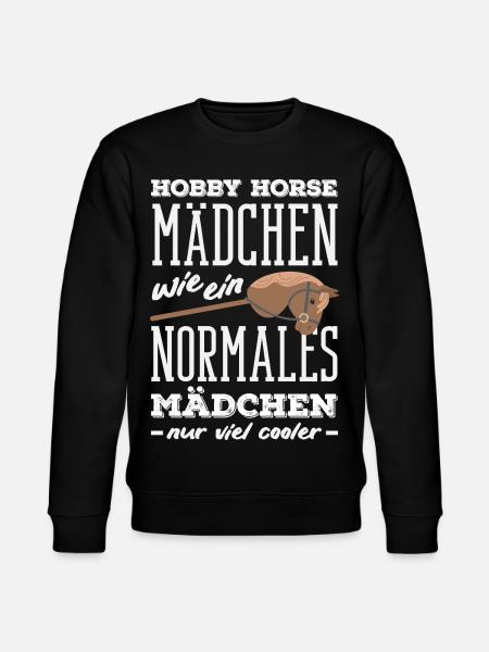 Hobby Horse Mädchen Cooler - Stanley/Stella Unisex Bio-Sweatshirt CHANGER - Schwarz
