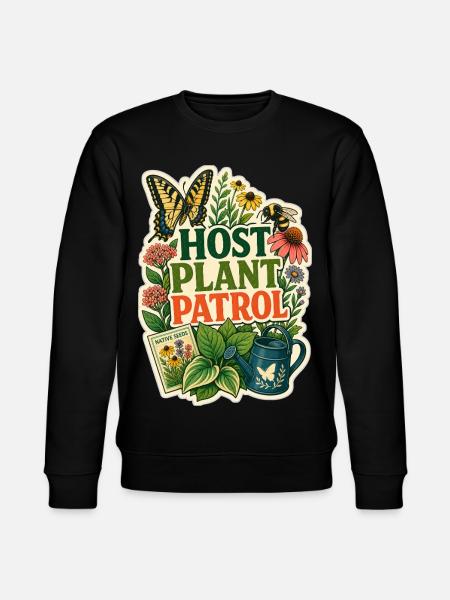 HOST PLANT PATROL Plants - Stanley/Stella CHANGER Unisex Organic Sweatshirt - black