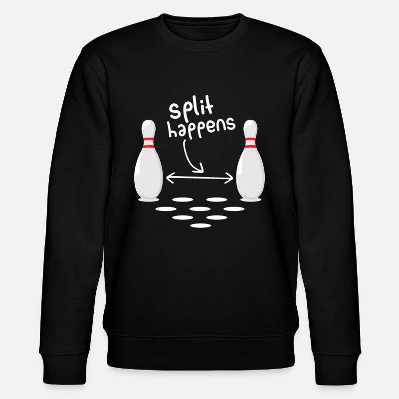 Split happens - Stanley/Stella CHANGER Unisex Organic Sweatshirt - black