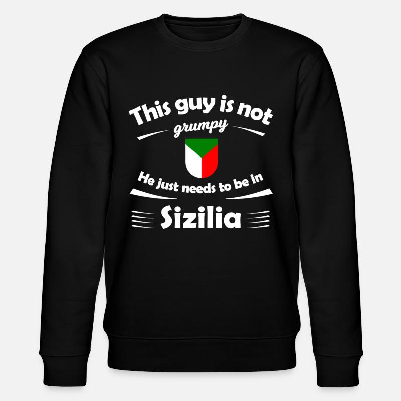 La nostalgie de la Sicile - Sweat bio CHANGER Stanley/Stella Unisexe - noir
