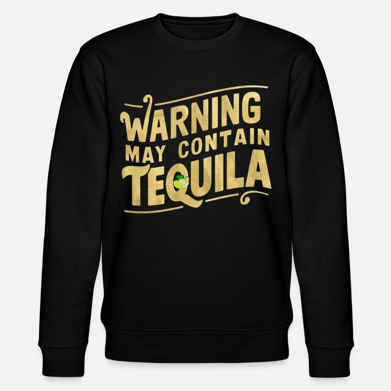 Warning May Contain Tequila 14 - Stanley/Stella Unisex Bio-Sweatshirt CHANGER  - Schwarz