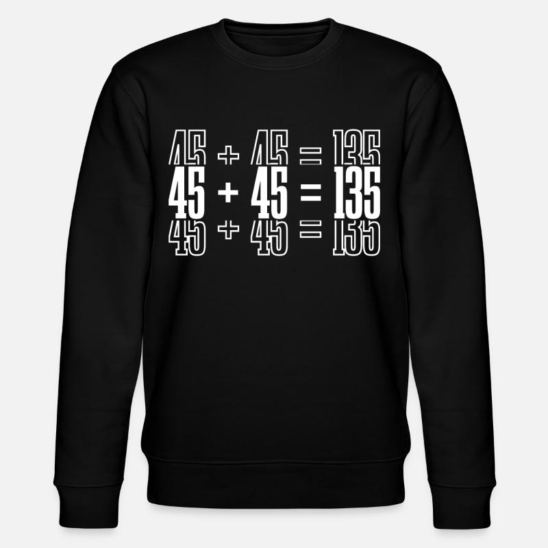 45 + 45 = 135 31 - Sweat bio CHANGER Stanley/Stella Unisexe - noir
