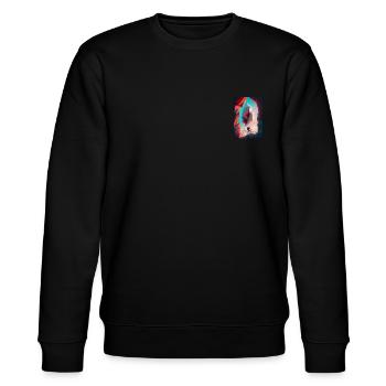 Surreal climbing - Stanley/Stella CHANGER Unisex Organic Sweatshirt - black - Front - Nik (191cm) & Marisol (170cm)