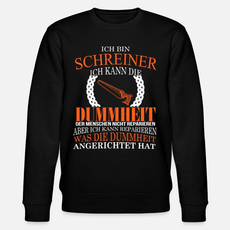 Je suis Schreiner - Sweat bio CHANGER Stanley/Stella Unisexe - noir