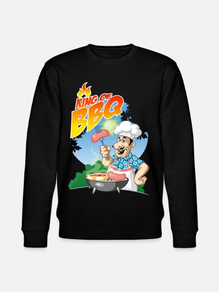 king of BBQ - Stanley/Stella CHANGER Unisex Organic Sweatshirt - black