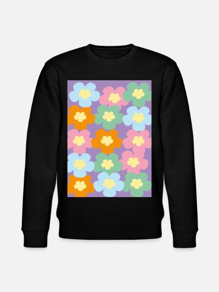 Flower Power - Stanley/Stella CHANGER Unisex Organic Sweatshirt - black