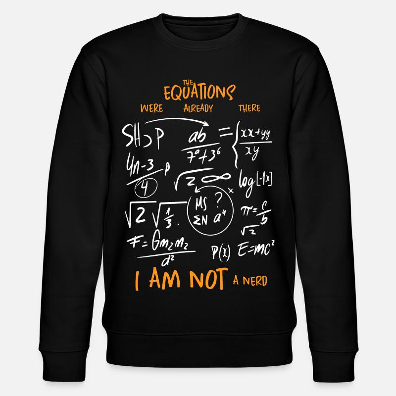 Mathematik Gleichungen - Stanley/Stella Unisex Bio-Sweatshirt CHANGER  - Schwarz