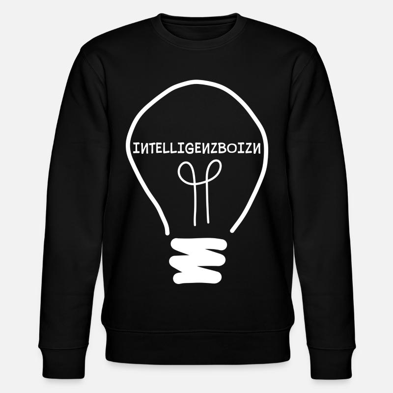 Intelligenzboizn - personne intelligente, dialecte - Sweat bio CHANGER Stanley/Stella Unisexe - noir