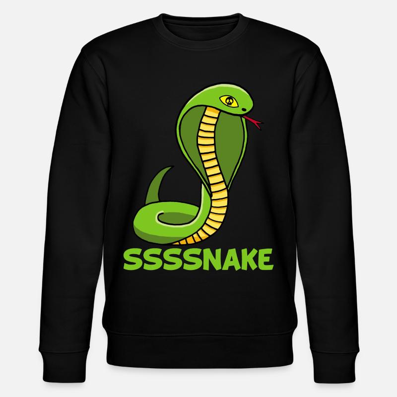Schlangen-Manga - Stanley/Stella Unisex Bio-Sweatshirt CHANGER  - Schwarz