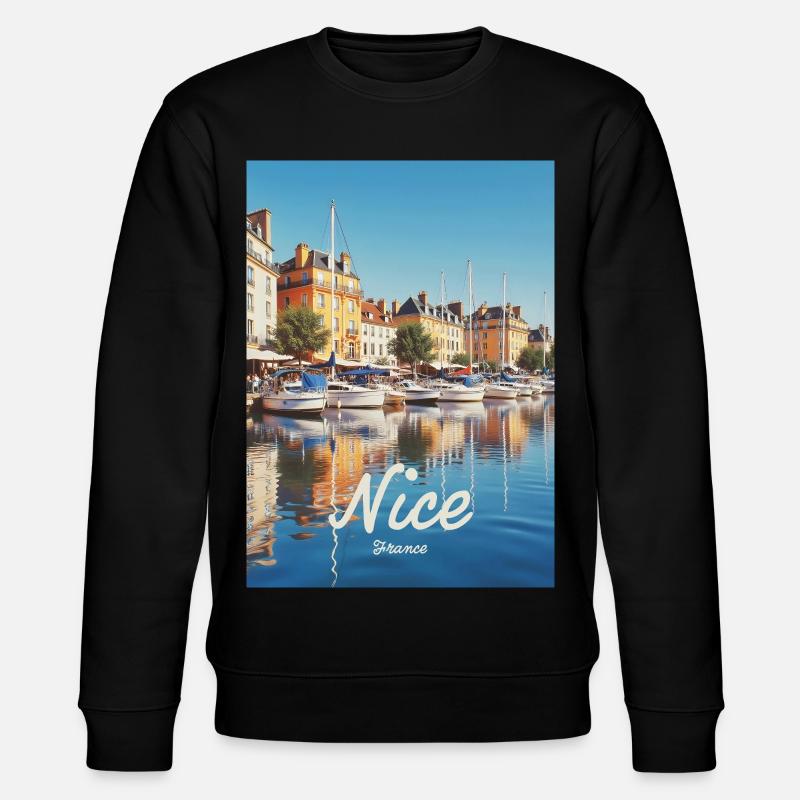 Beau port de Nice - Sweat bio CHANGER Stanley/Stella Unisexe - noir
