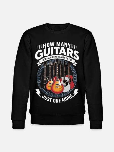 Guitarist Guitar - Stanley/Stella CHANGER Unisex Organic Sweatshirt - black