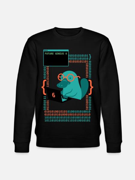 Future Genius 6 Platypus - Stanley/Stella CHANGER Unisex Organic Sweatshirt - black