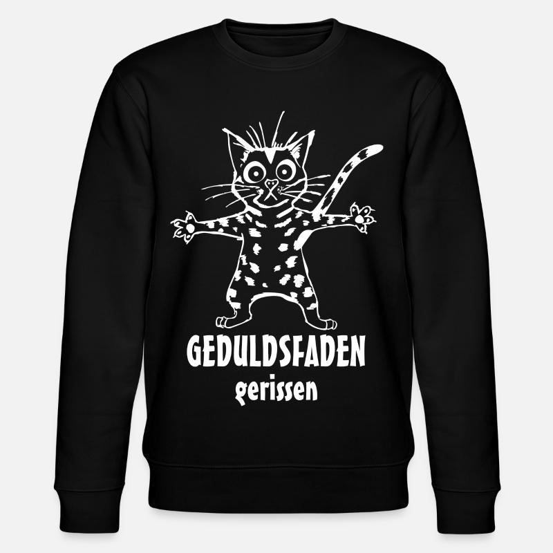 Geduldsfaden - Stanley/Stella Unisex Bio-Sweatshirt CHANGER  - Schwarz