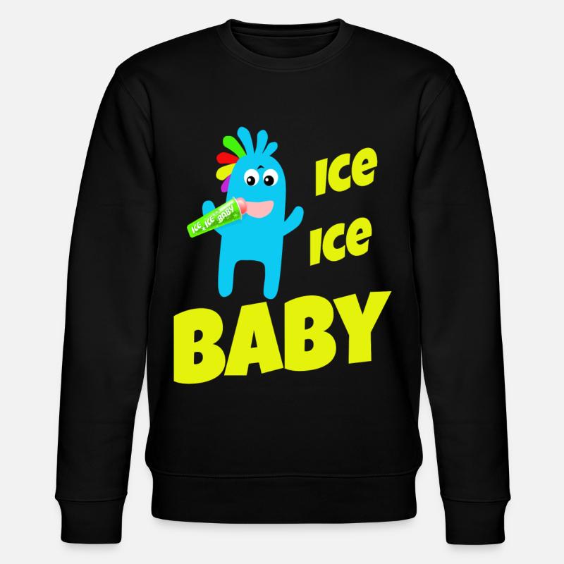 Eis Eis Baby - Stanley/Stella Unisex Bio-Sweatshirt CHANGER  - Schwarz