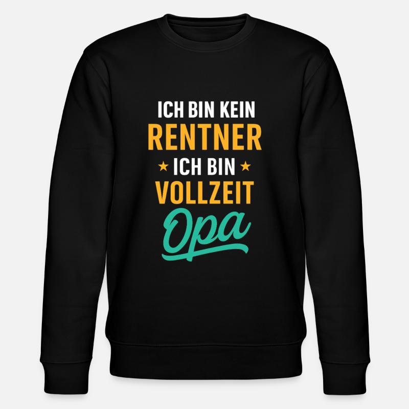 Papy à temps plein - Sweat bio CHANGER Stanley/Stella Unisexe - noir