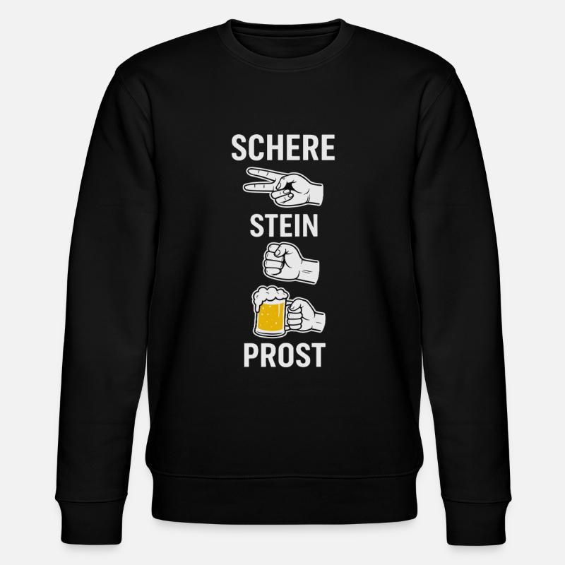 Ciseaux, pierre, santé - Sweat bio CHANGER Stanley/Stella Unisexe - noir