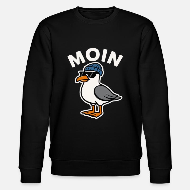 Moin Seagull - Stanley/Stella CHANGER Unisex Organic Sweatshirt - black
