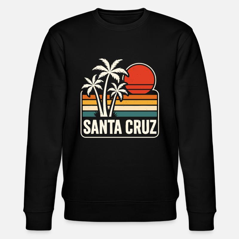 Santa Cruz Sunset - Stanley/Stella Unisex Bio-Sweatshirt CHANGER  - Schwarz