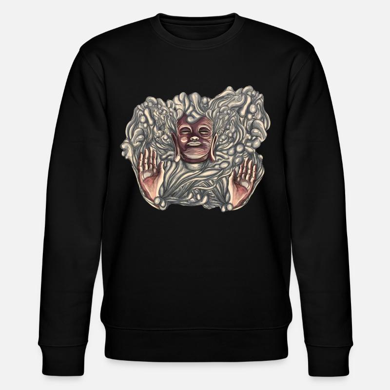 Buddha-Bad - Stanley/Stella Unisex Bio-Sweatshirt CHANGER  - Schwarz
