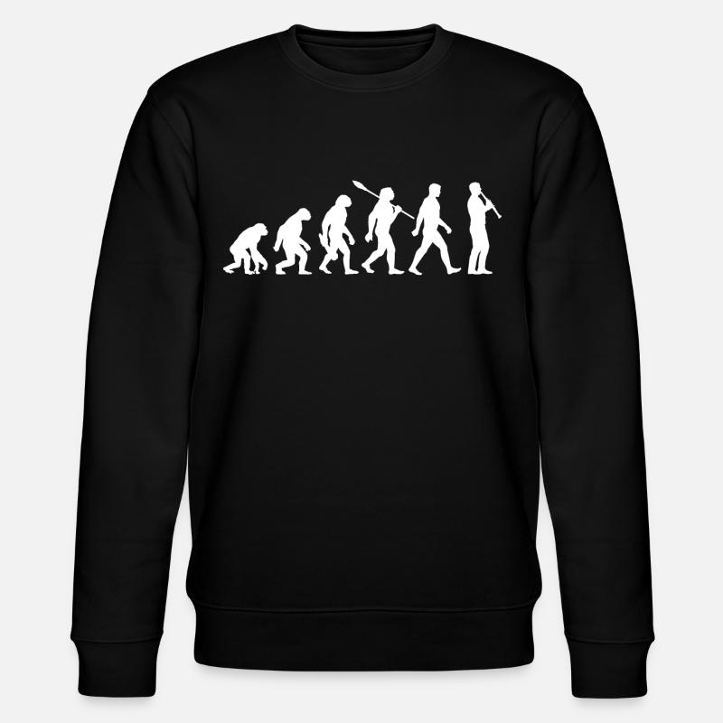 Evolution - Musicien - Clarinettiste - Sweat bio CHANGER Stanley/Stella Unisexe - noir