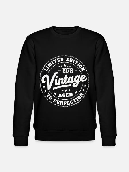 Legend sedan 1978 Fantastiskt sedan 1978 Retro 1978 - Ekologisk sweatshirt CHANGER unisex från Stanley/Stella - svart