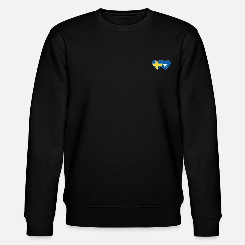 Suède Somalie Flag Heart - Sweat bio CHANGER Stanley/Stella Unisexe - noir
