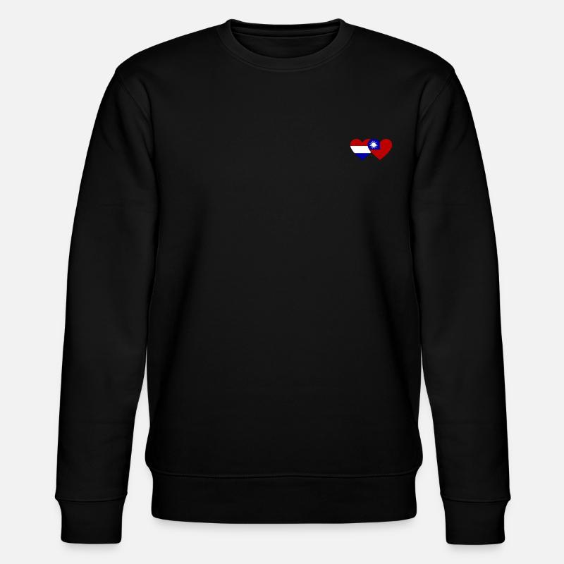 Cœur de drapeau de Taïwan - Sweat bio CHANGER Stanley/Stella Unisexe - noir