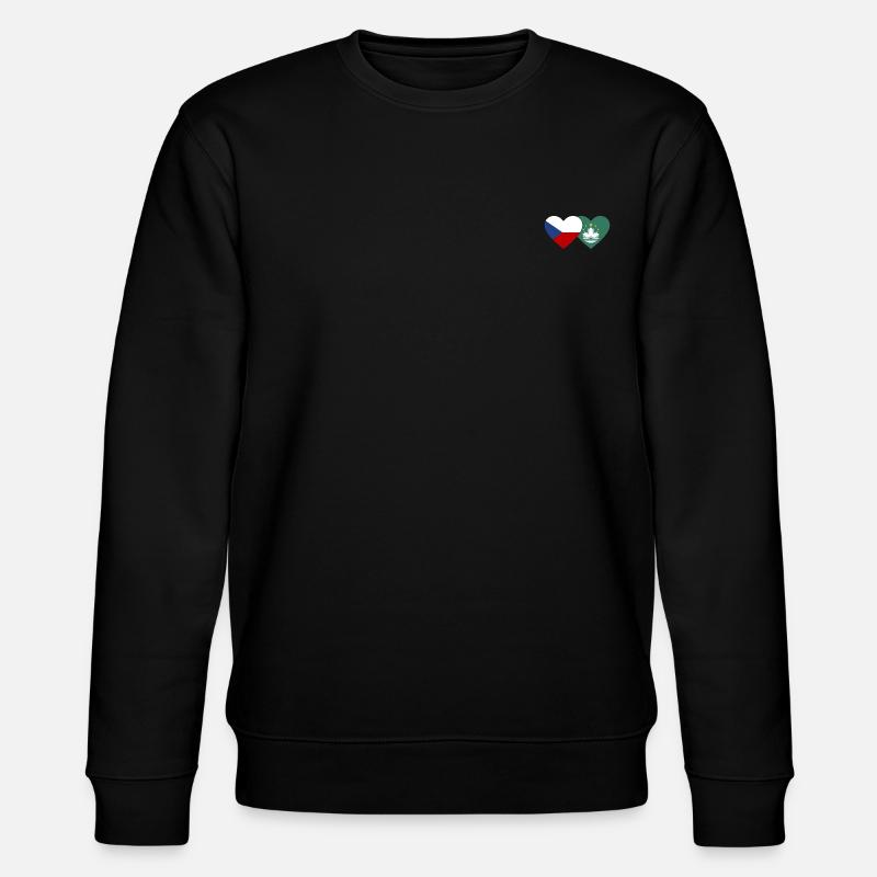 République tchèque Macao Flag Heart - Sweat bio CHANGER Stanley/Stella Unisexe - noir