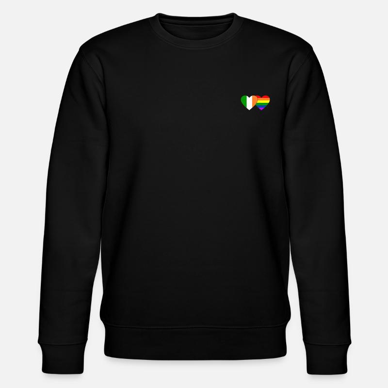 Drapeau arc-en-ciel de l’Irlande - Sweat bio CHANGER Stanley/Stella Unisexe - noir