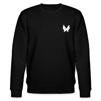 Butterfly Tangram Black Edition n°1 - Sweat bio CHANGER Stanley/Stella Unisexe - noir - Devant - Nik (191cm) & Marisol (170cm)