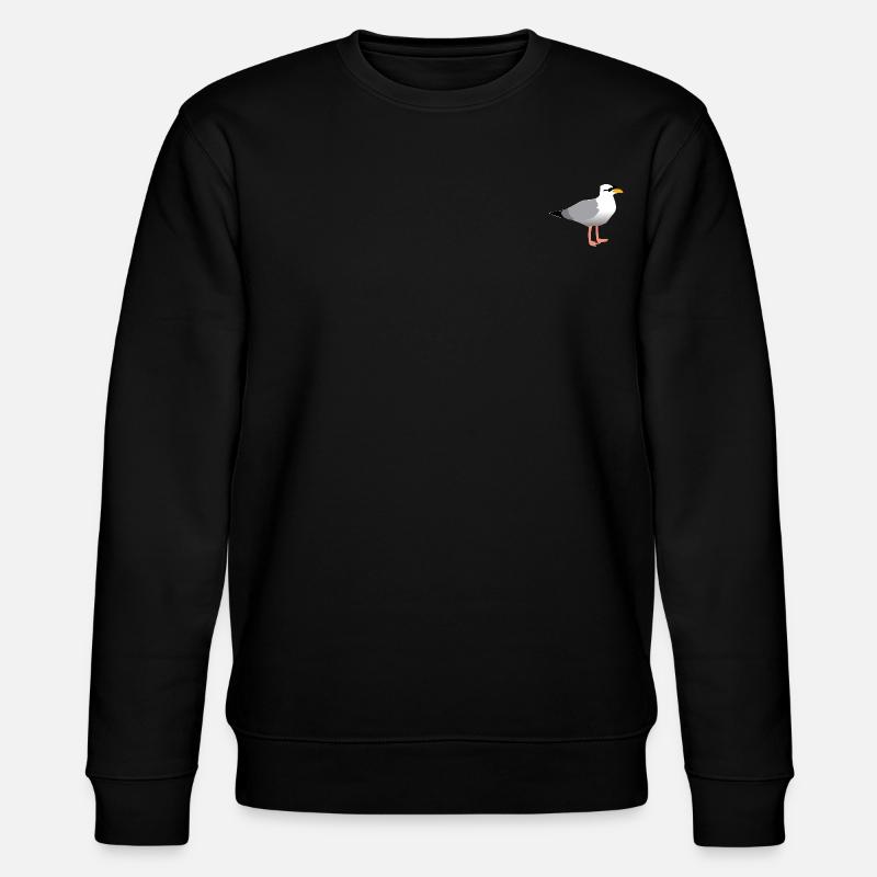 Coole Möwe - Stanley/Stella Unisex Bio-Sweatshirt CHANGER  - Schwarz