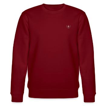 Der Anker im Leben - Stanley/Stella Unisex Bio-Sweatshirt CHANGER  - Burgunderrot - Vorne - Nik (191cm) & Marisol (170cm)