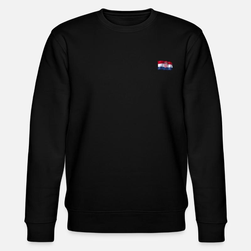 Drapeau de la Croatie - Sweat bio CHANGER Stanley/Stella Unisexe - noir