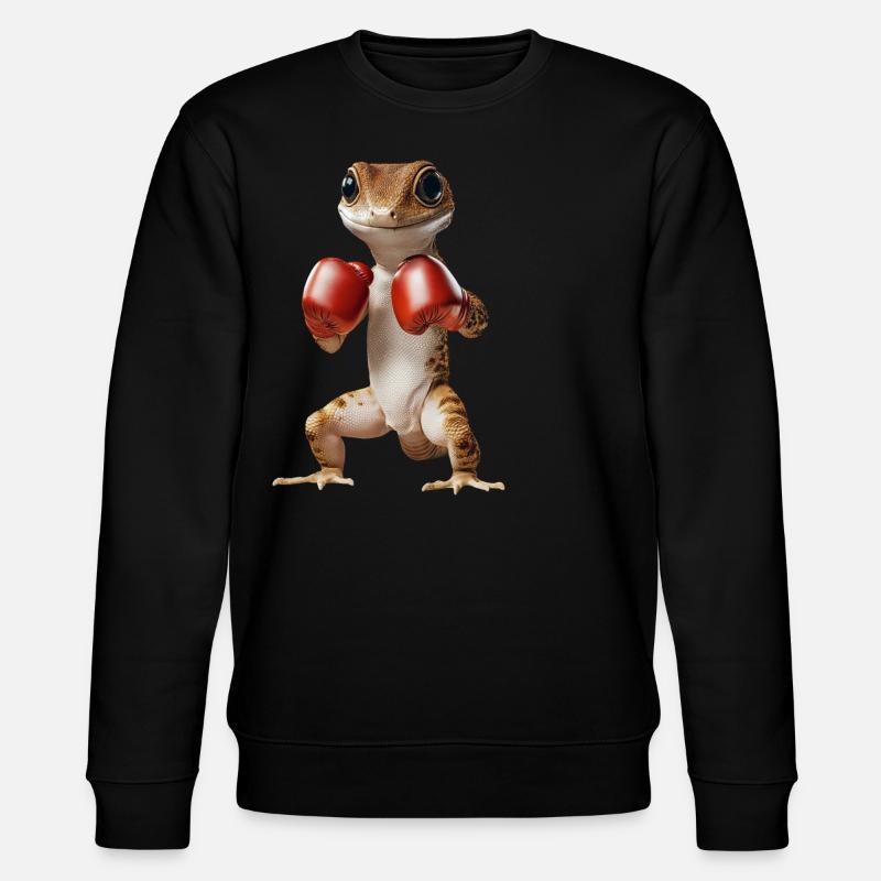 Gecko - Stanley/Stella Unisex Bio-Sweatshirt CHANGER  - Schwarz