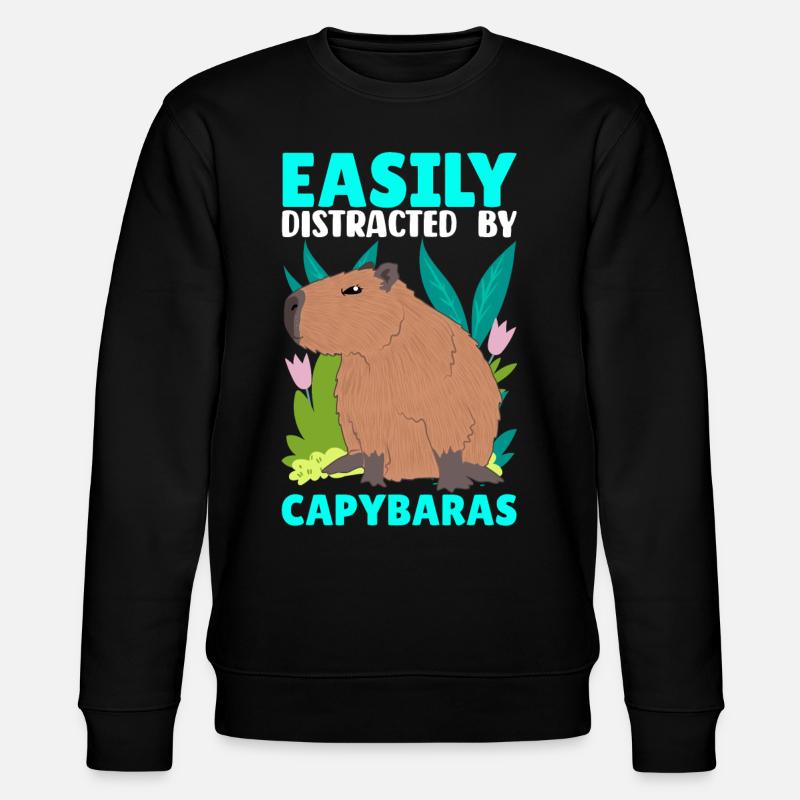 Capybara Capy - Sweat bio CHANGER Stanley/Stella Unisexe - noir
