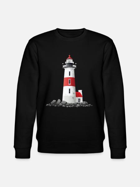 Lighthouse On The Rocky Coast - Stanley/Stella CHANGER Unisex Organic Sweatshirt - black