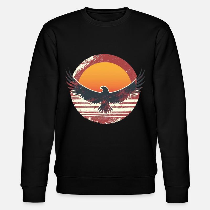 Sublime eagle in sunset - Stanley/Stella CHANGER Unisex Organic Sweatshirt - black