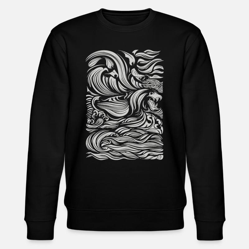Dieu aztèque mythologie aztèque Chalchiuhtotolin - Sweat bio CHANGER Stanley/Stella Unisexe - noir