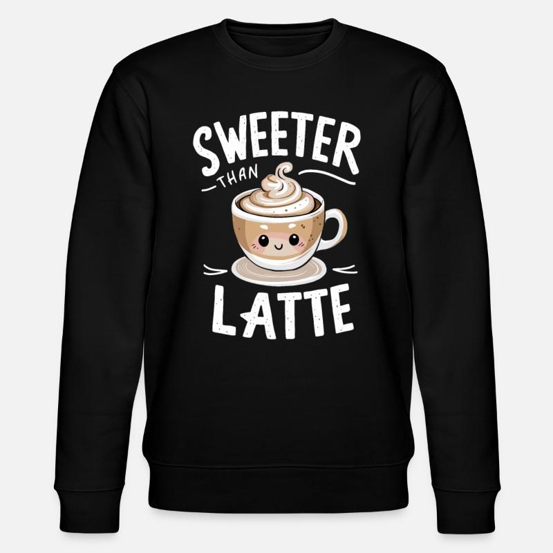 Barista Sweeter Than Latte - Stanley/Stella Unisex Bio-Sweatshirt CHANGER  - Schwarz