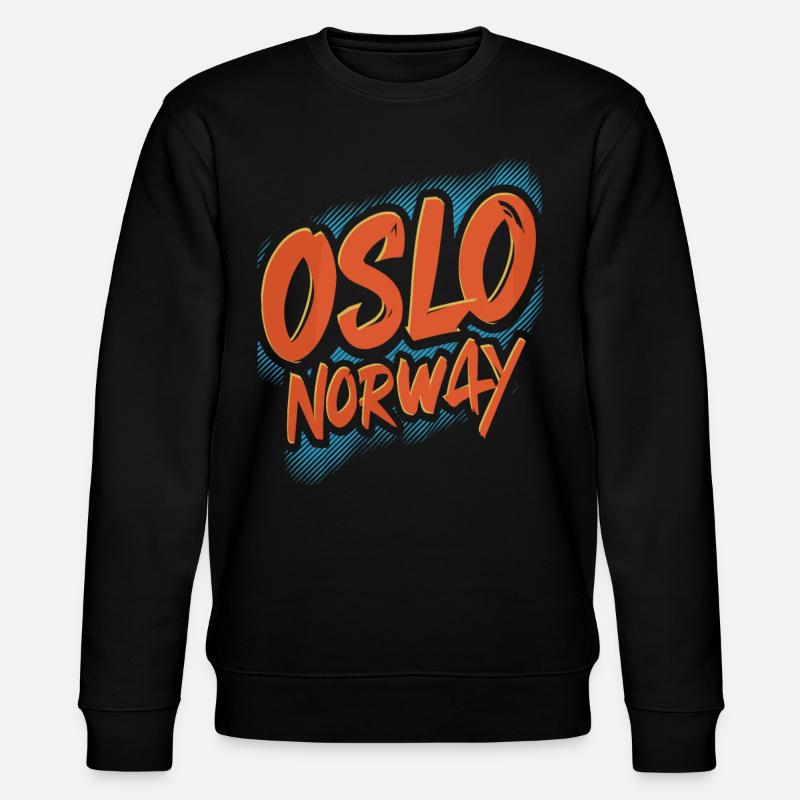 Oslo Norway Souvenir - Stanley/Stella Unisex Bio-Sweatshirt CHANGER  - Schwarz