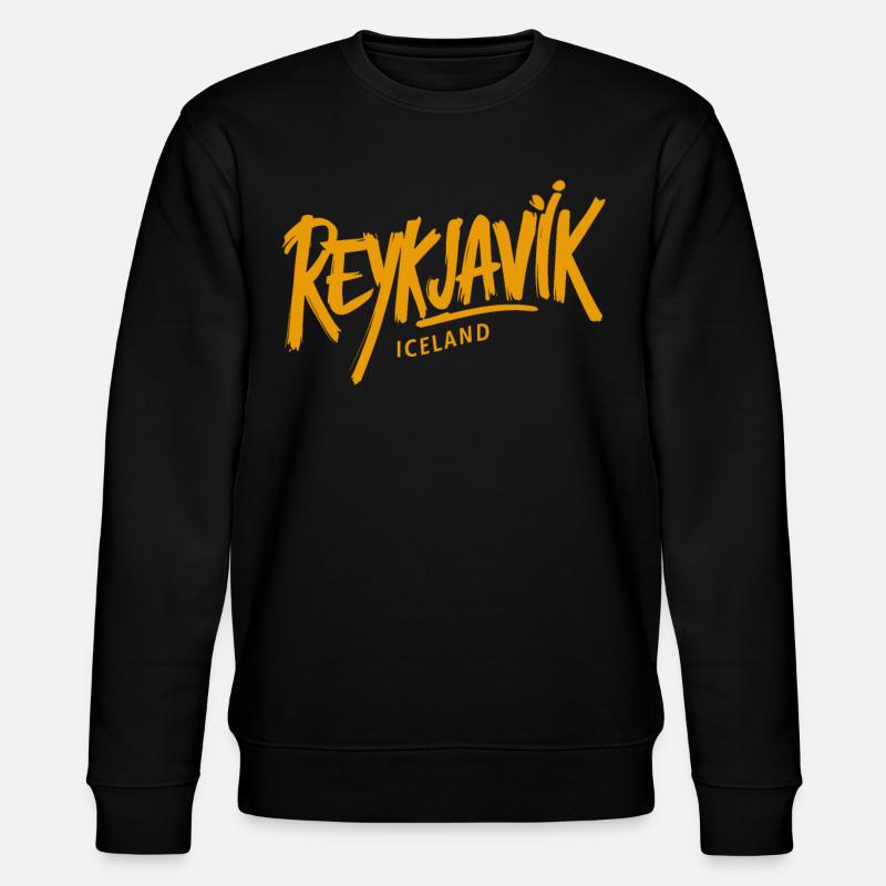 Souvenir de Reykjavik Islande - Sweat bio CHANGER Stanley/Stella Unisexe - noir