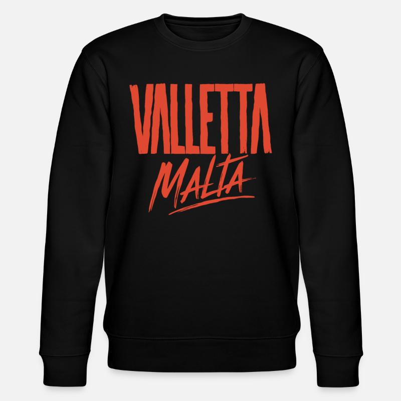 Valletta Malta Souvenir Erinnerung - Stanley/Stella Unisex Bio-Sweatshirt CHANGER  - Schwarz