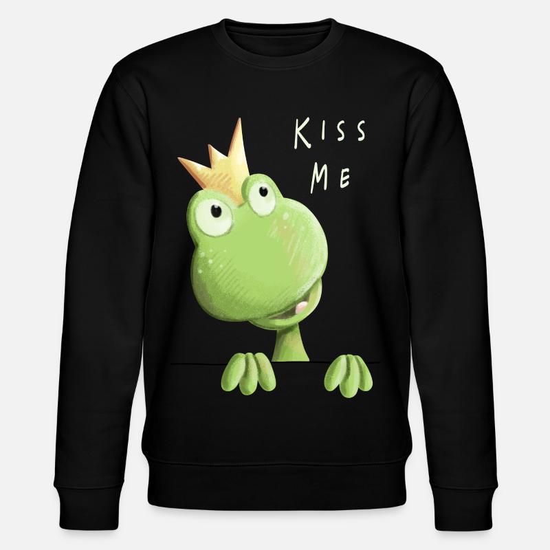 Embrasse-moi grenouille - Prince grenouille - Comic - Sweat bio CHANGER Stanley/Stella Unisexe - noir