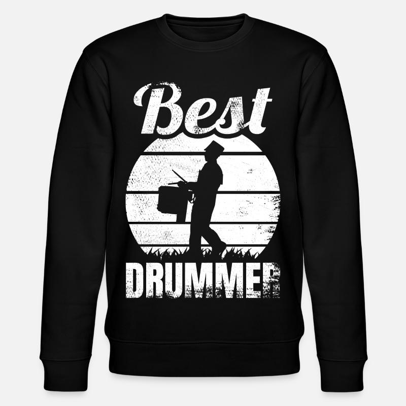 Best Drum Player - Stanley/Stella CHANGER Unisex Organic Sweatshirt - black
