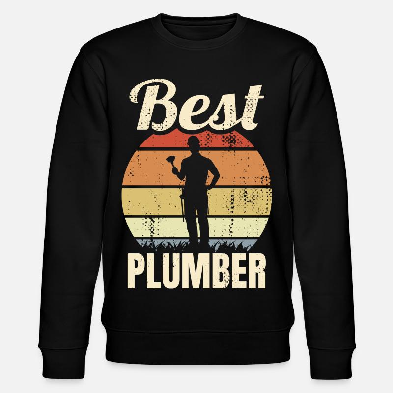 Best Plumber - Stanley/Stella CHANGER Unisex Organic Sweatshirt - black