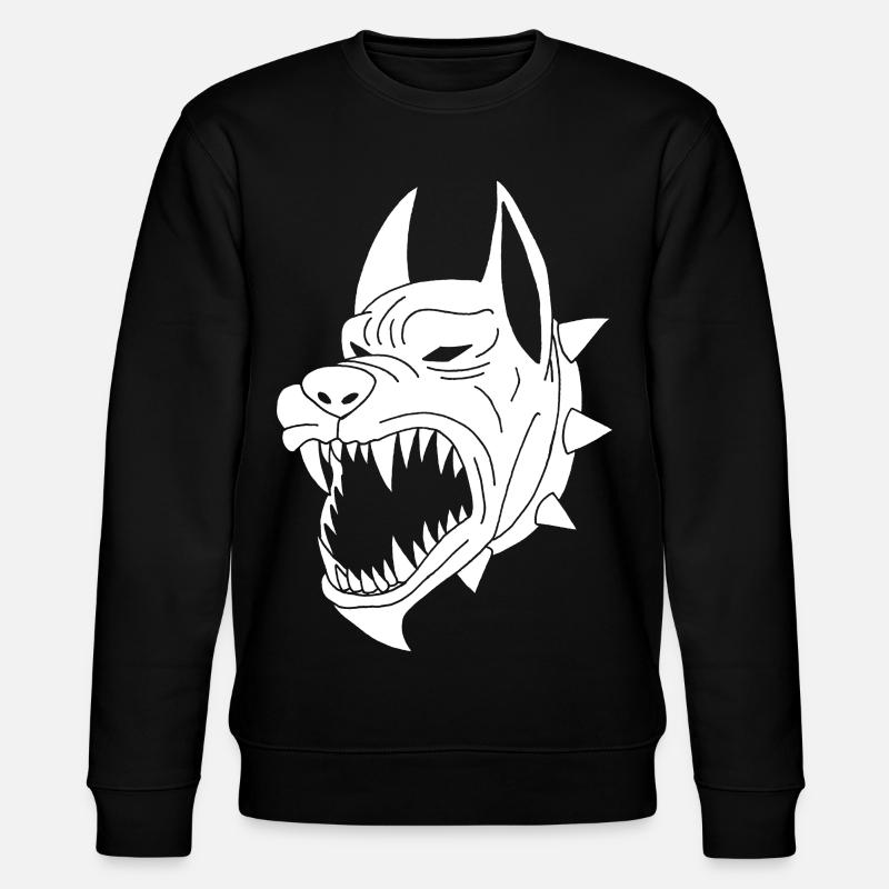 White Hellhound - Stanley/Stella CHANGER Unisex Organic Sweatshirt - black