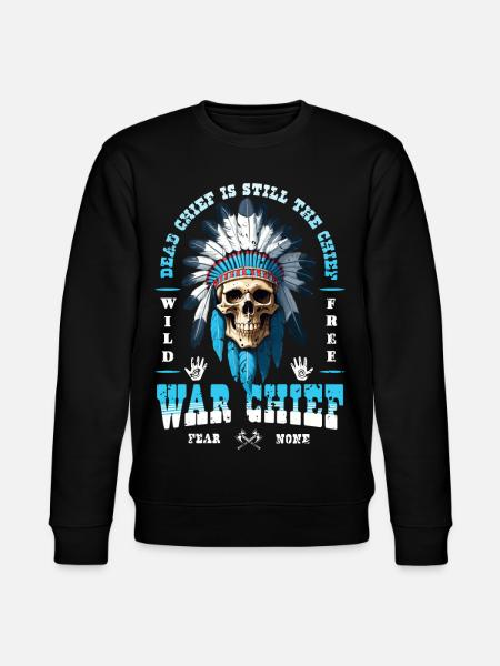 Indian Skull - Stanley/Stella CHANGER Unisex Organic Sweatshirt - black