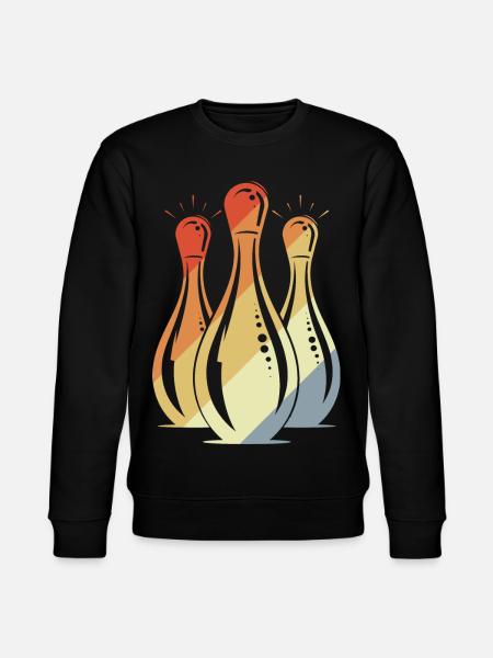 Bowling Graphic Retro Look - Stanley/Stella CHANGER Unisex Organic Sweatshirt - black